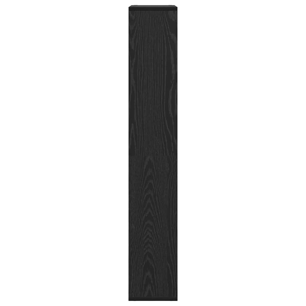 Bokskap 8 nivåer 60 x 20 x 120,5 cm Konstruert tre Svart Eik