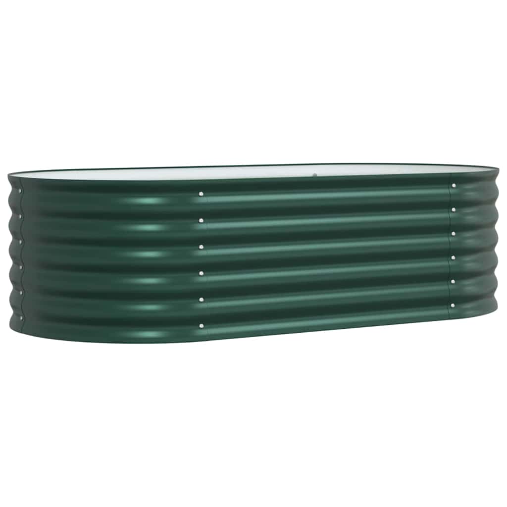 Hevet bed grønn 160 x 80 x 44 cm Stål