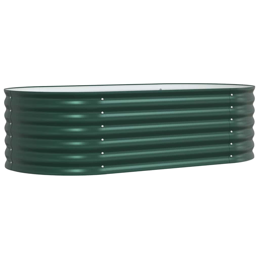 Hevet bed grønn 160 x 80 x 44 cm Stål