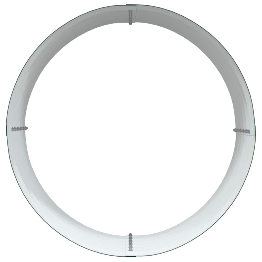 Hevet bed grønn 80 x 80 x 44 cm Stål
