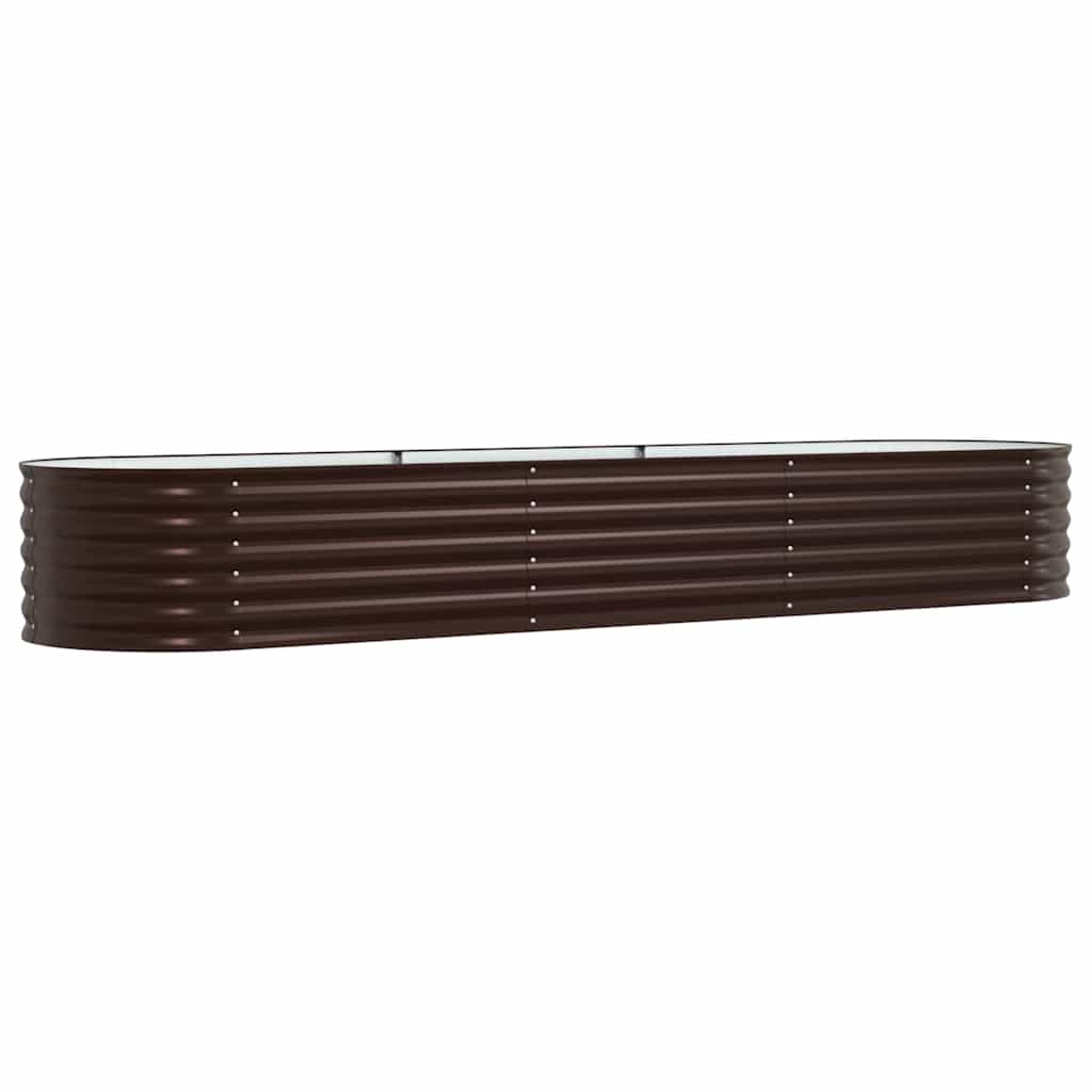 Hevet bed Brun 320 x 80 x 44 cm Stål