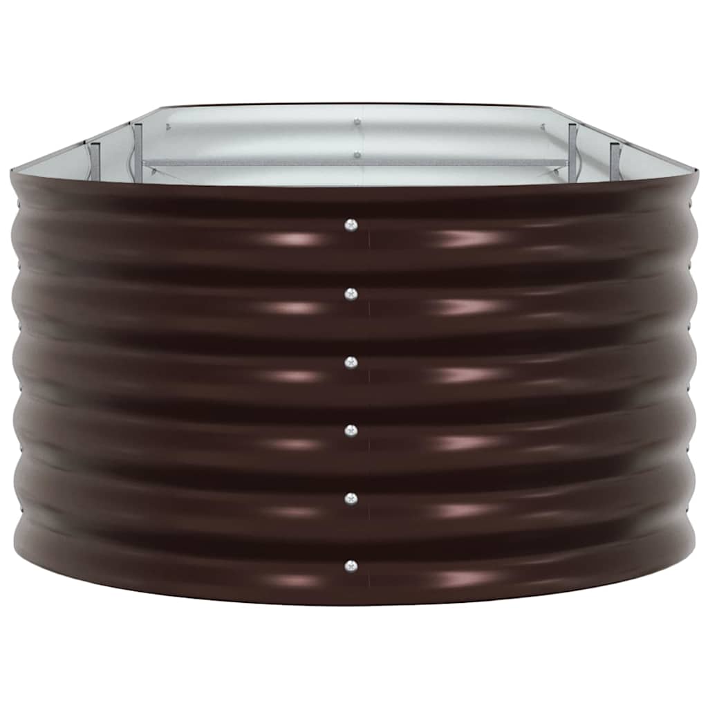 Hevet bed Brun 320 x 80 x 44 cm Stål