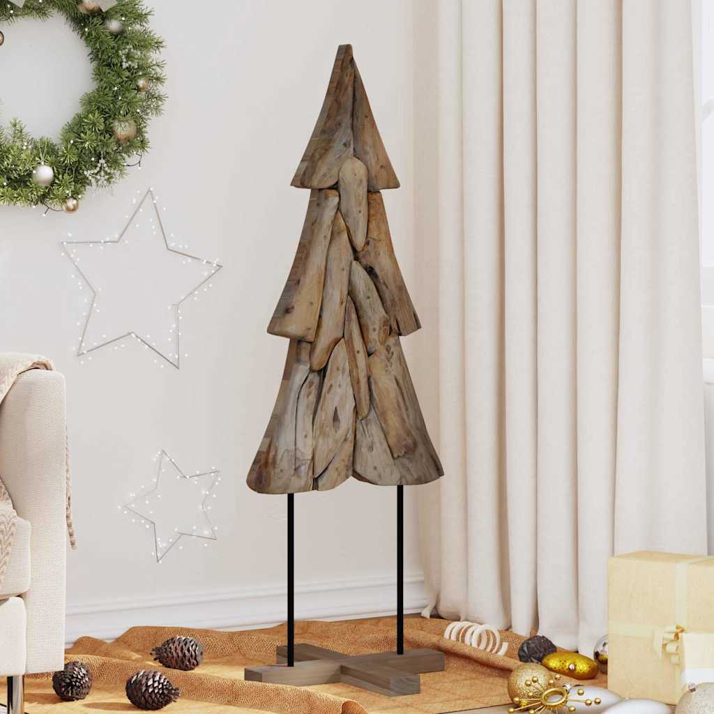 Juletre med stativ Brun 121 cm Heltre teak