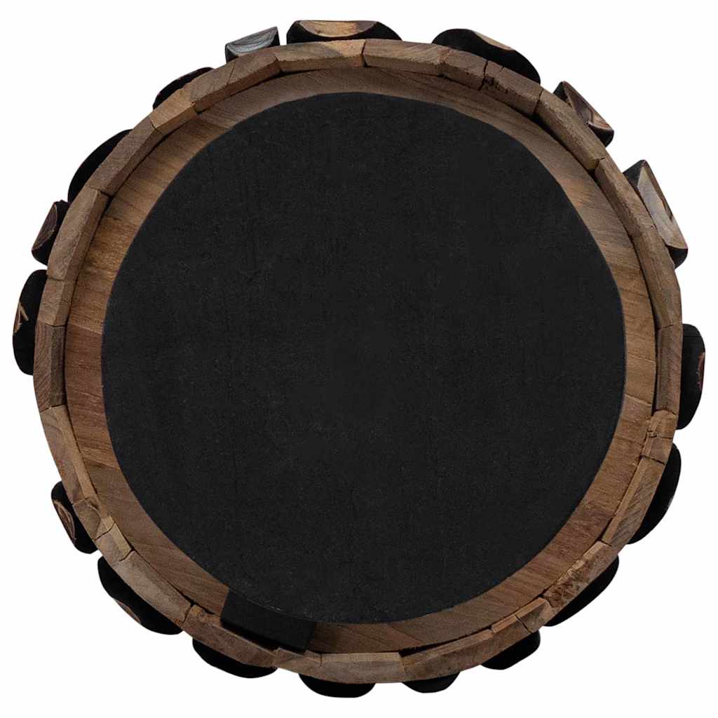 Juletre med stativ Brun 120 cm Heltre teak