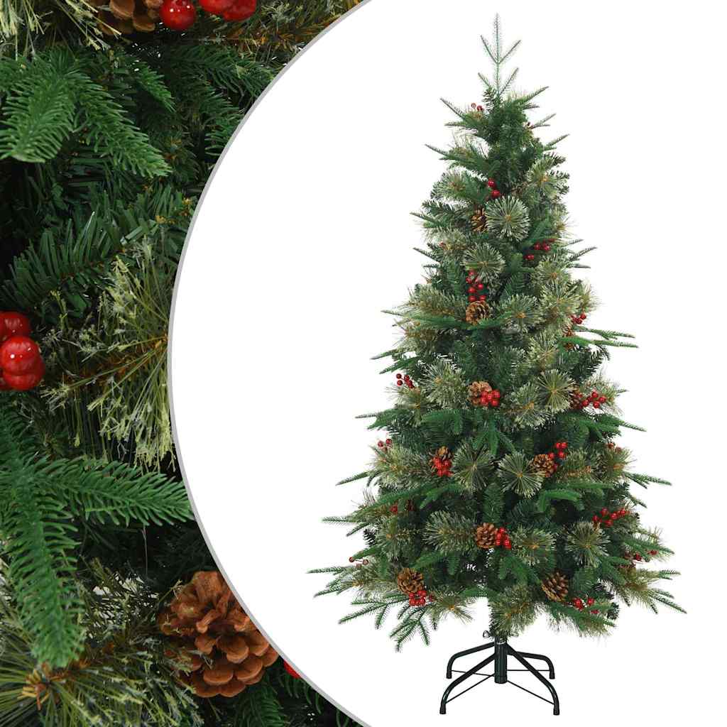 Kunstig sammensatt juletre grønn 120 cm PVC, PE og Stål