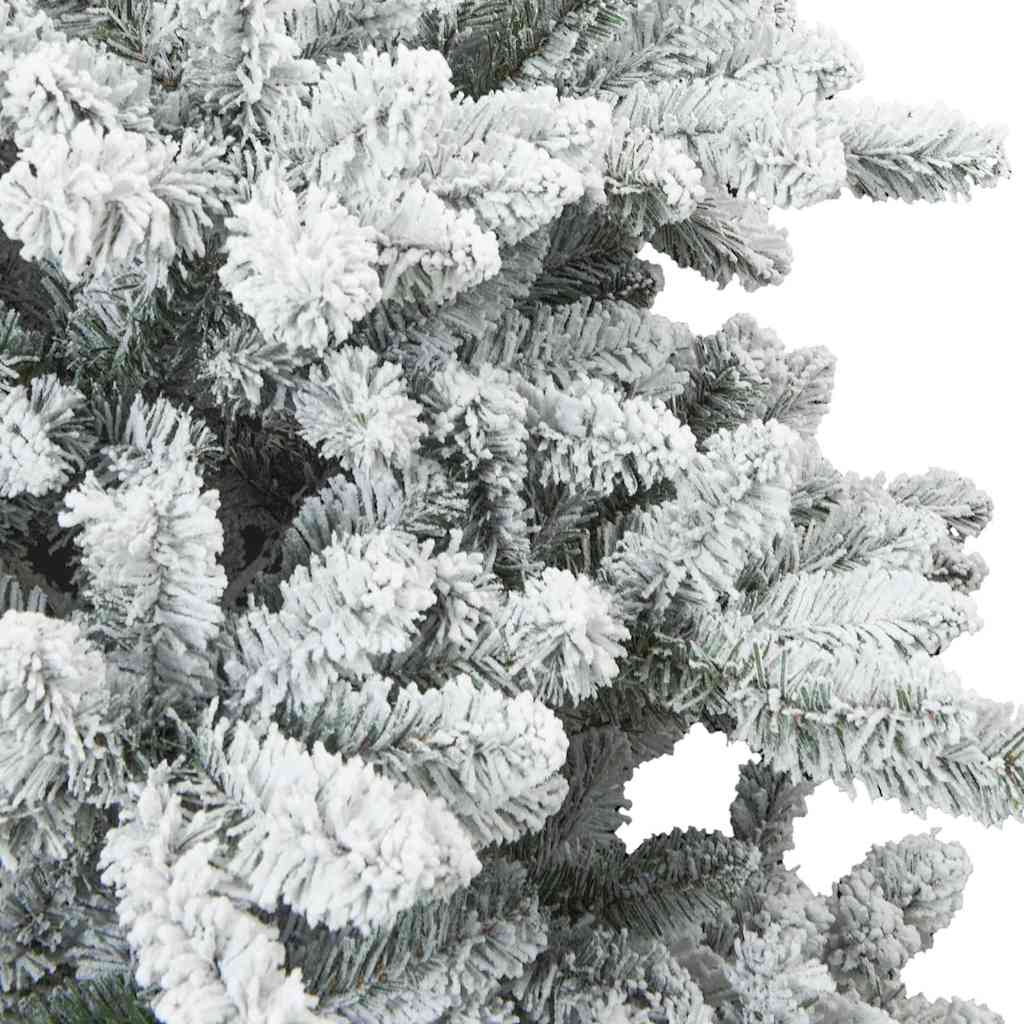 Kunstig svingbar juletre med snødekk Hvit 150 cm PVC, stål