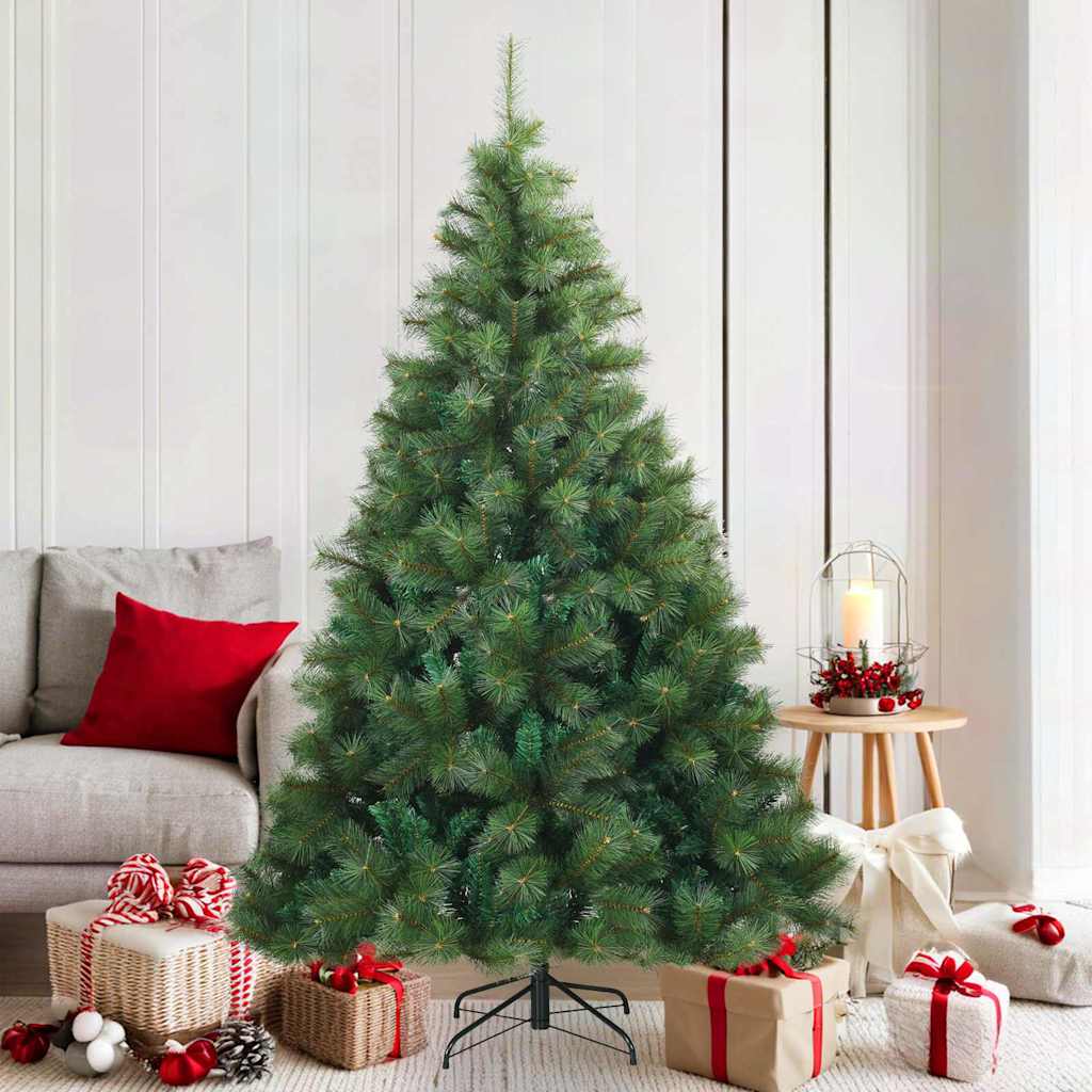 Kunstig sammensatt juletre med stativ grønn 180 cm PVC, stål