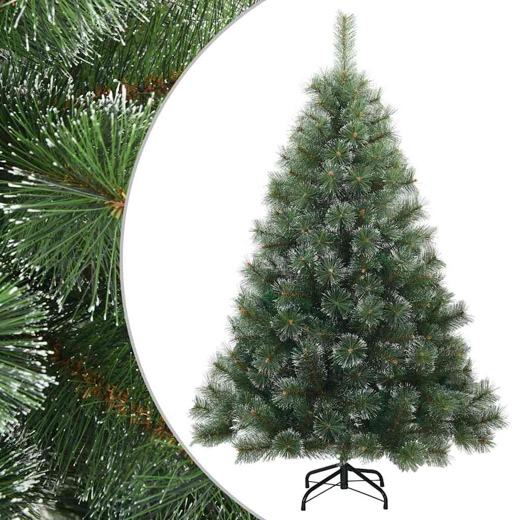 Kunstig svingbar juletre med snødekk grønn 150 cm PVC, stål