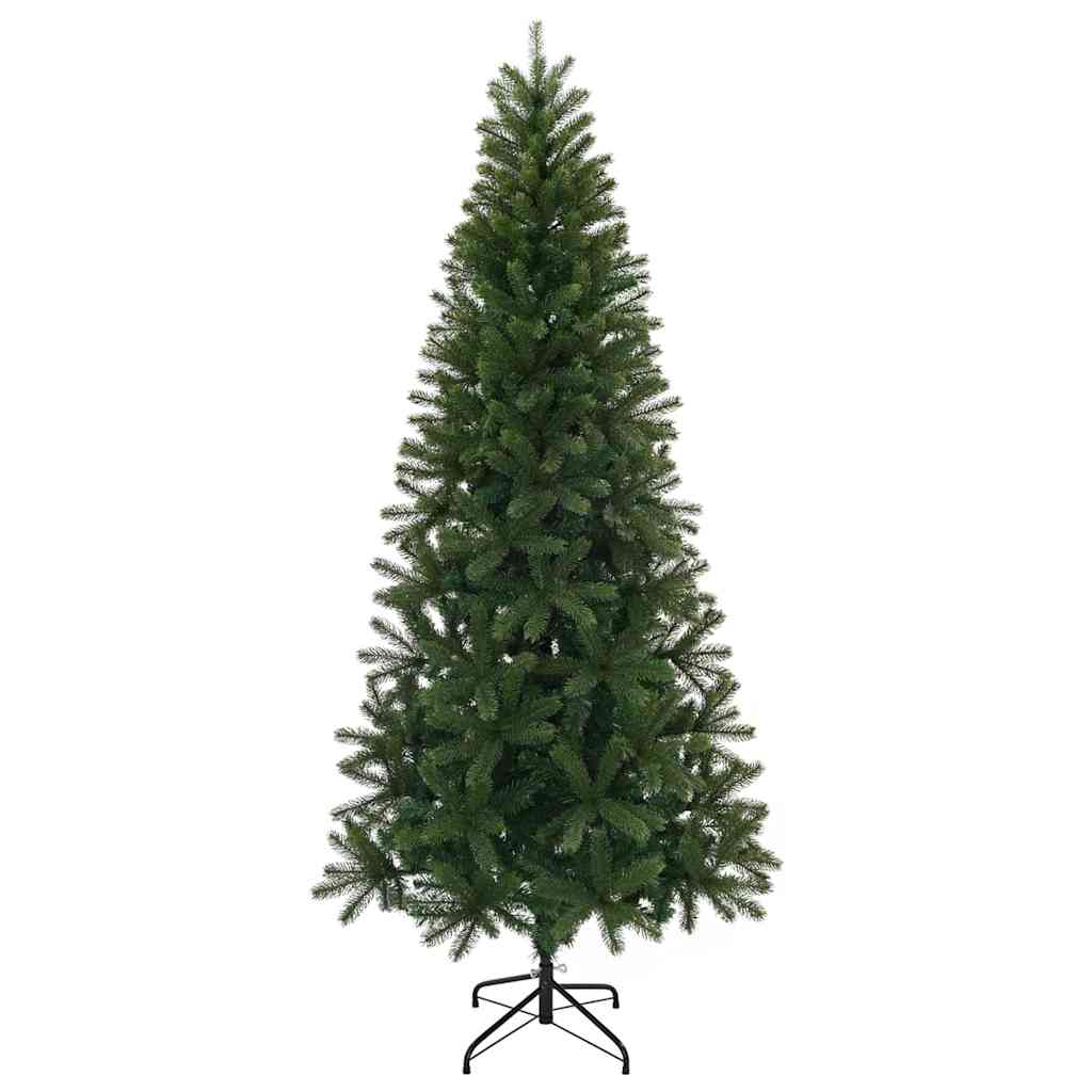 Kunstig juletre med 300 LED med stativ grønn 240 cm PE og PVC