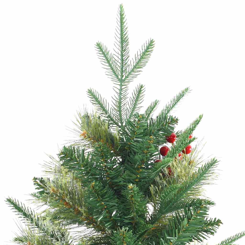 Kunstig sammensatt juletre med 300 LED grønn 240 cm PE og PVC