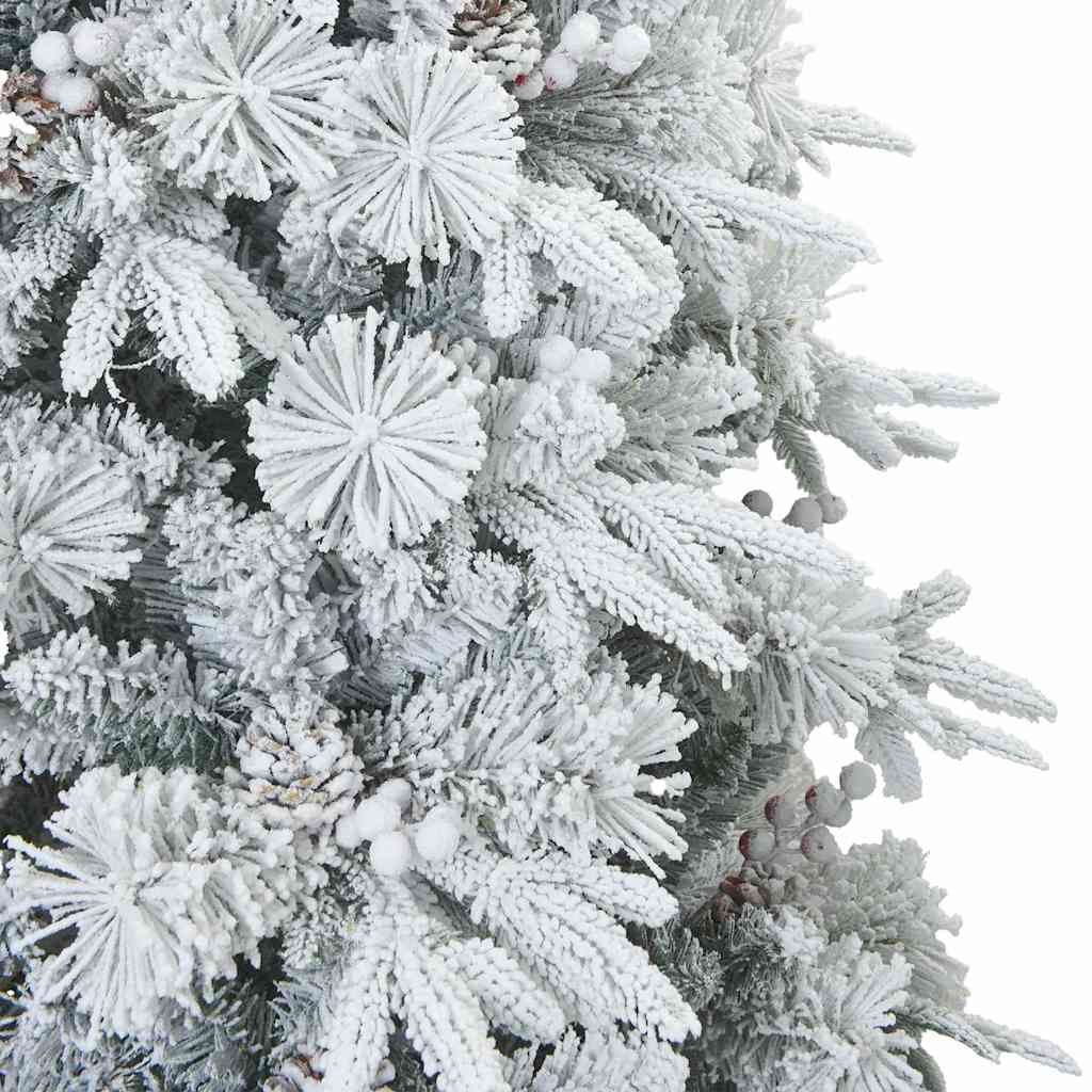 Kunstig sammensatt juletre med 300 LED Hvit 180 cm PE og PVC