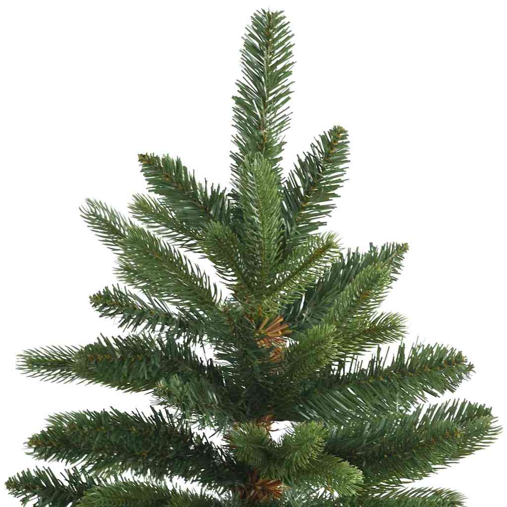 Kunstig juletre med 300 LED med stativ grønn 210 cm PE og PVC