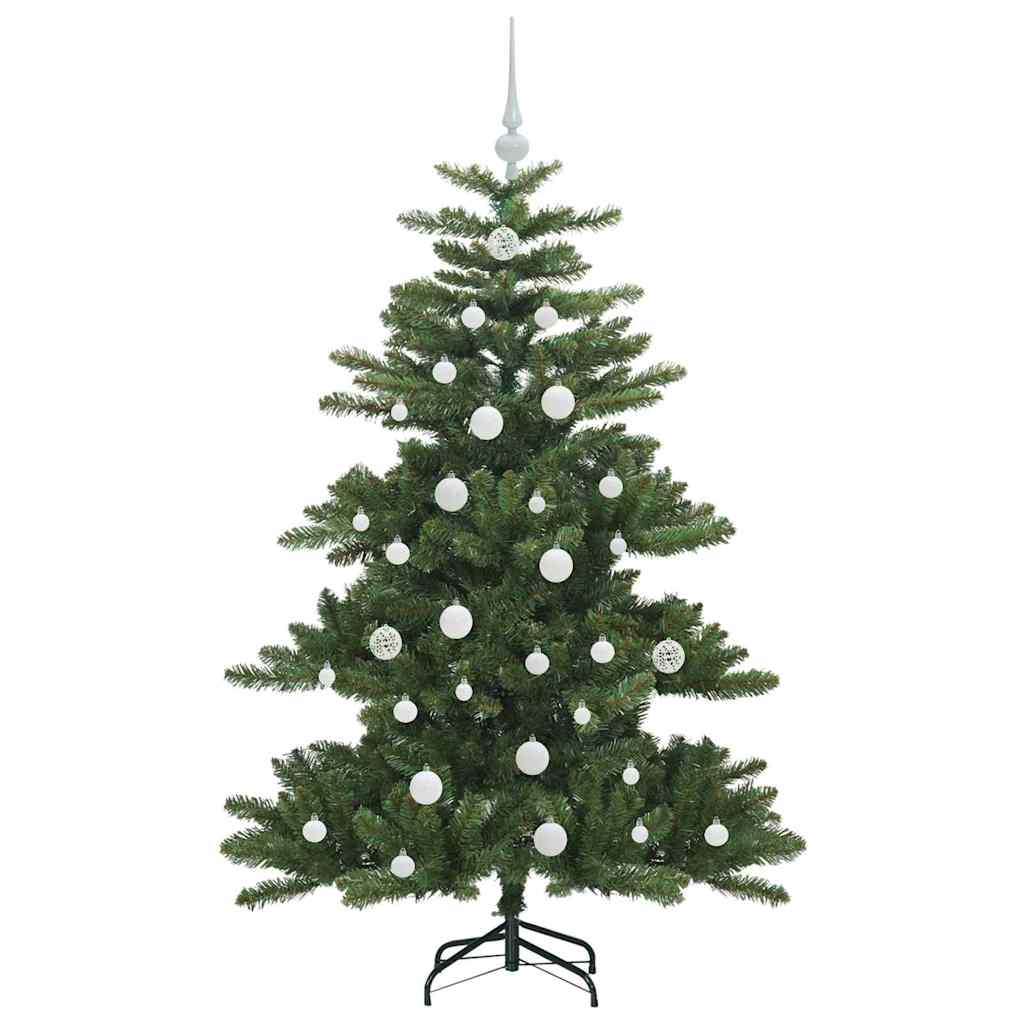Kunstig sammensatt juletre med 150 LED grønn 150 cm PVC og stål
