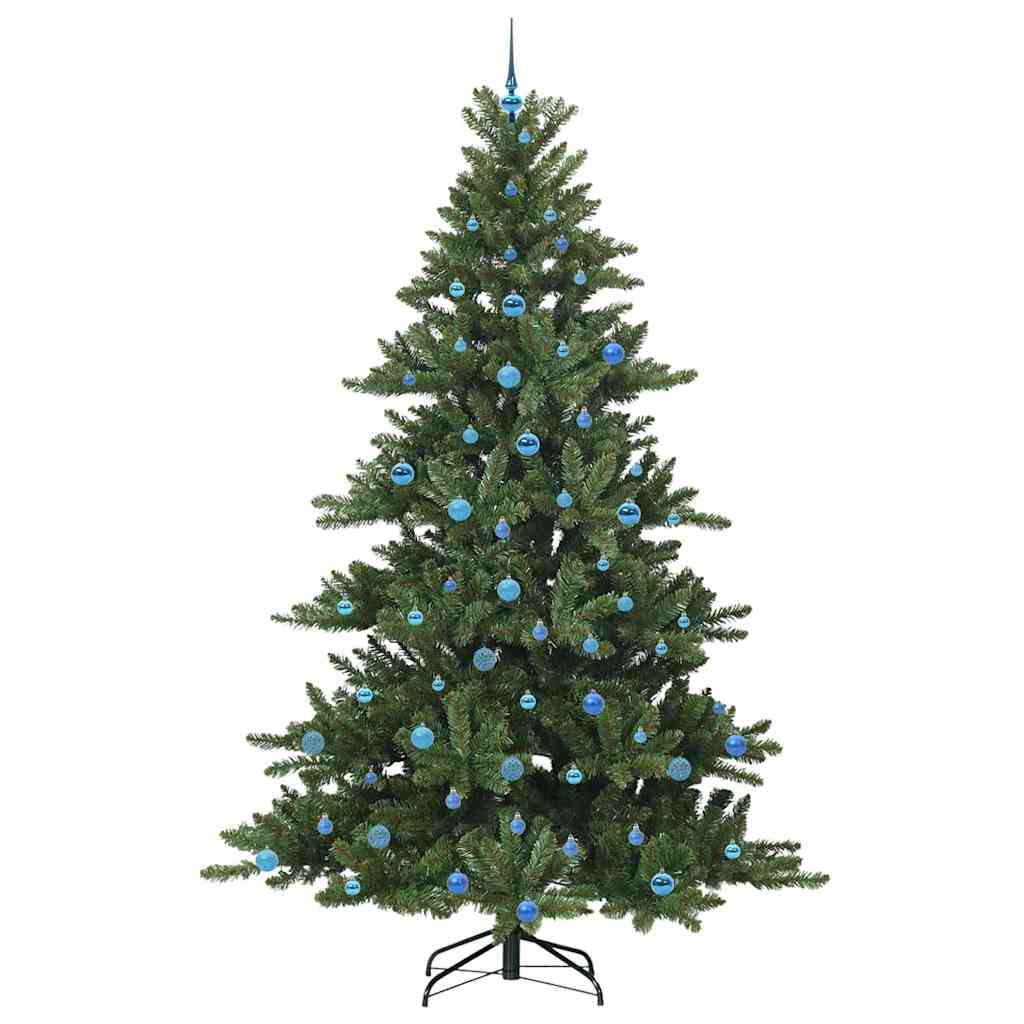 Kunstig sammensatt juletre med 300 LED grønn 240 cm PVC og stål