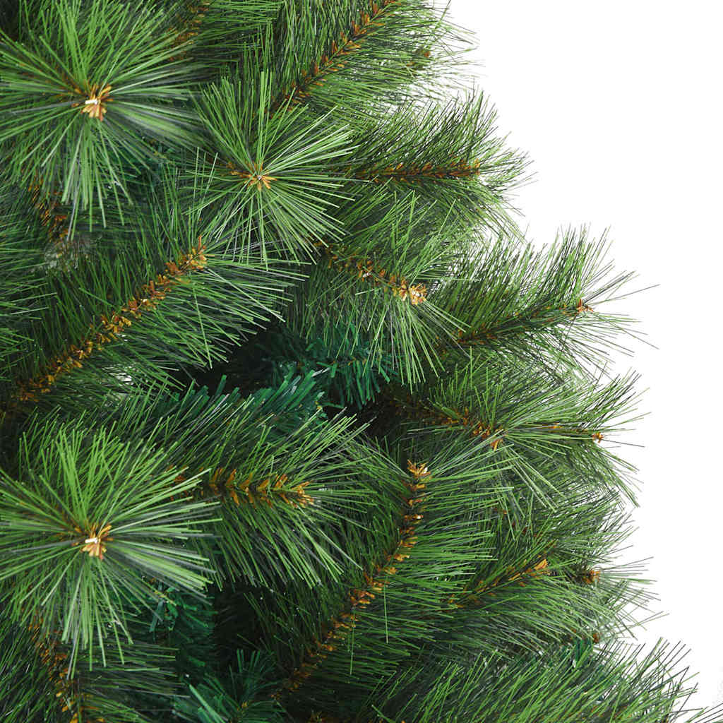 Kunstig juletre med 300 LED med stativ grønn 180 cm PE og PVC