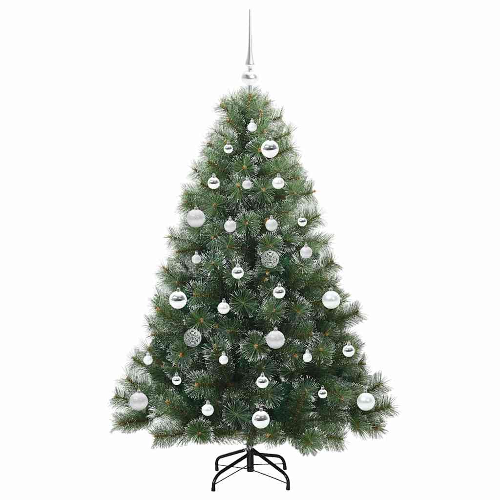 Kunstig juletre med 150 LED med stativ grønn 150 cm PE og PVC