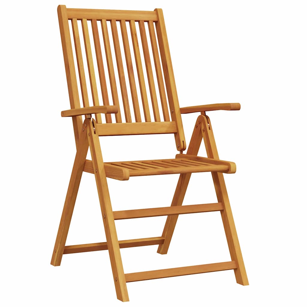 Hage Spisegruppe Sammenleggbar 7 pcs Brun Solid akasietre