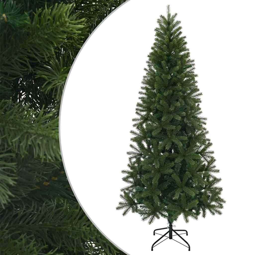 Kunstig juletre med stativ grønn 210 cm PVC, PE og stål
