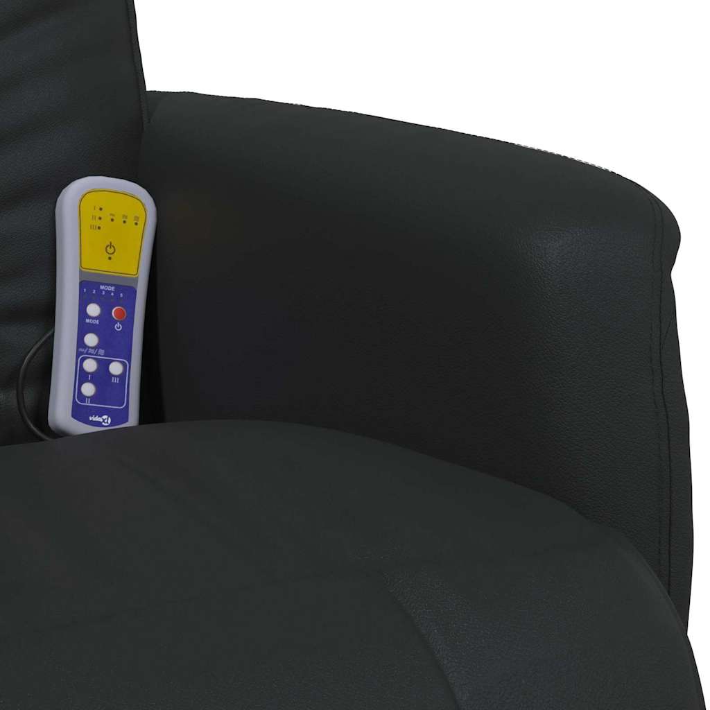 Svingbar massasje lenestol Svart 71 x 90 x 105 cm Kunstlær