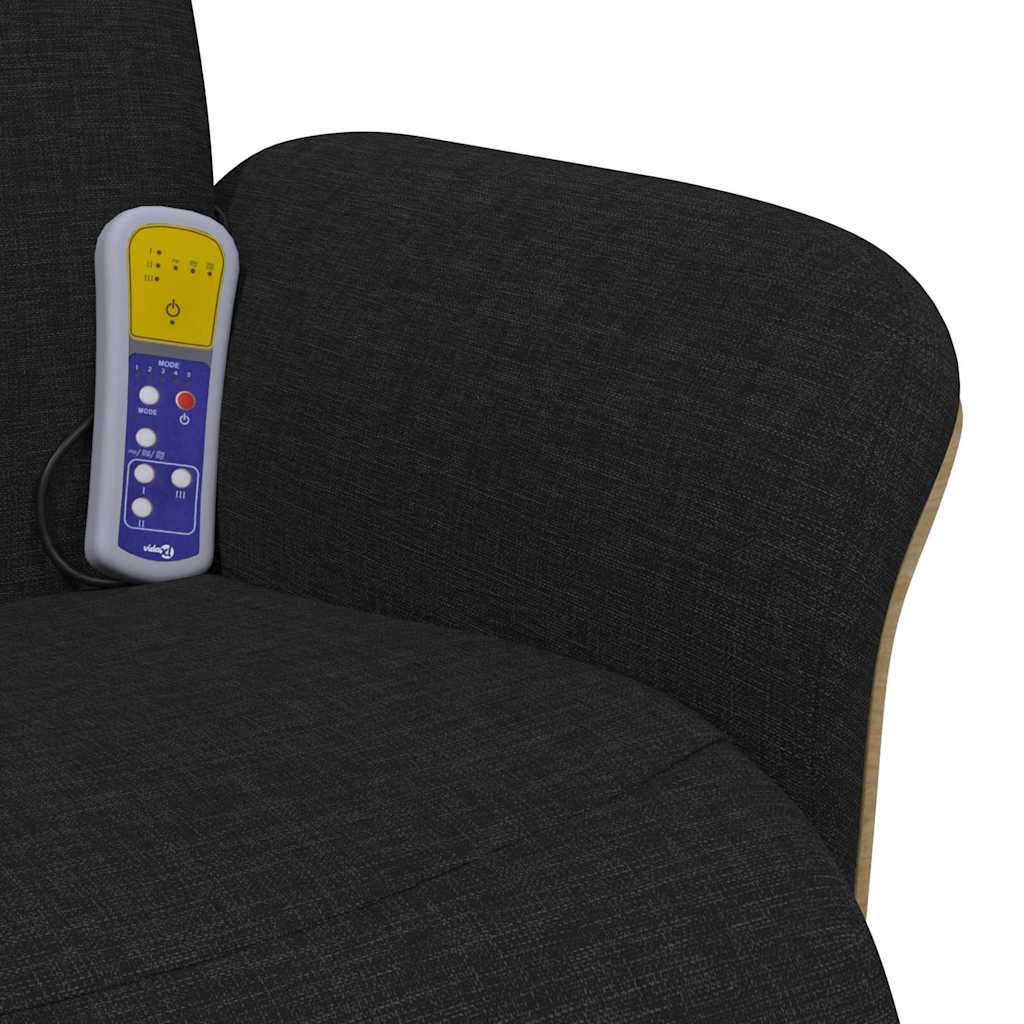 Massasjestol Svart 79 x 87 x 104,5 cm stoff