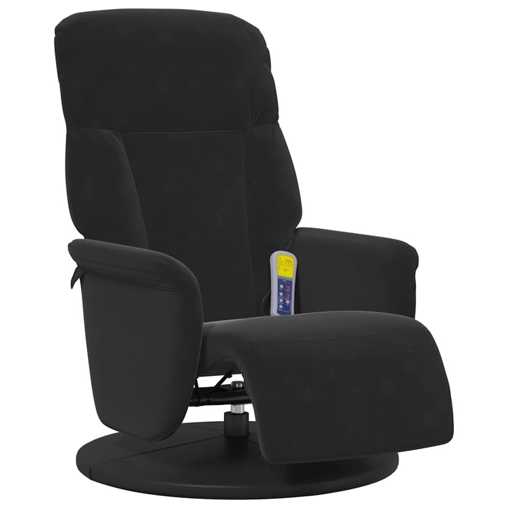 Massasjestol Svart 91 x 71 x 105 cm Fløyel