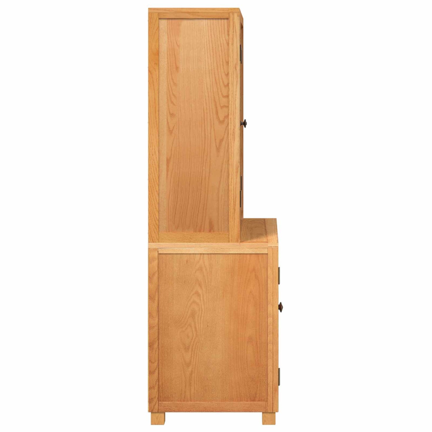 Lager møbelsett 2 stk. Brun 80 x 50 x 160 cm Massivt Eiketre