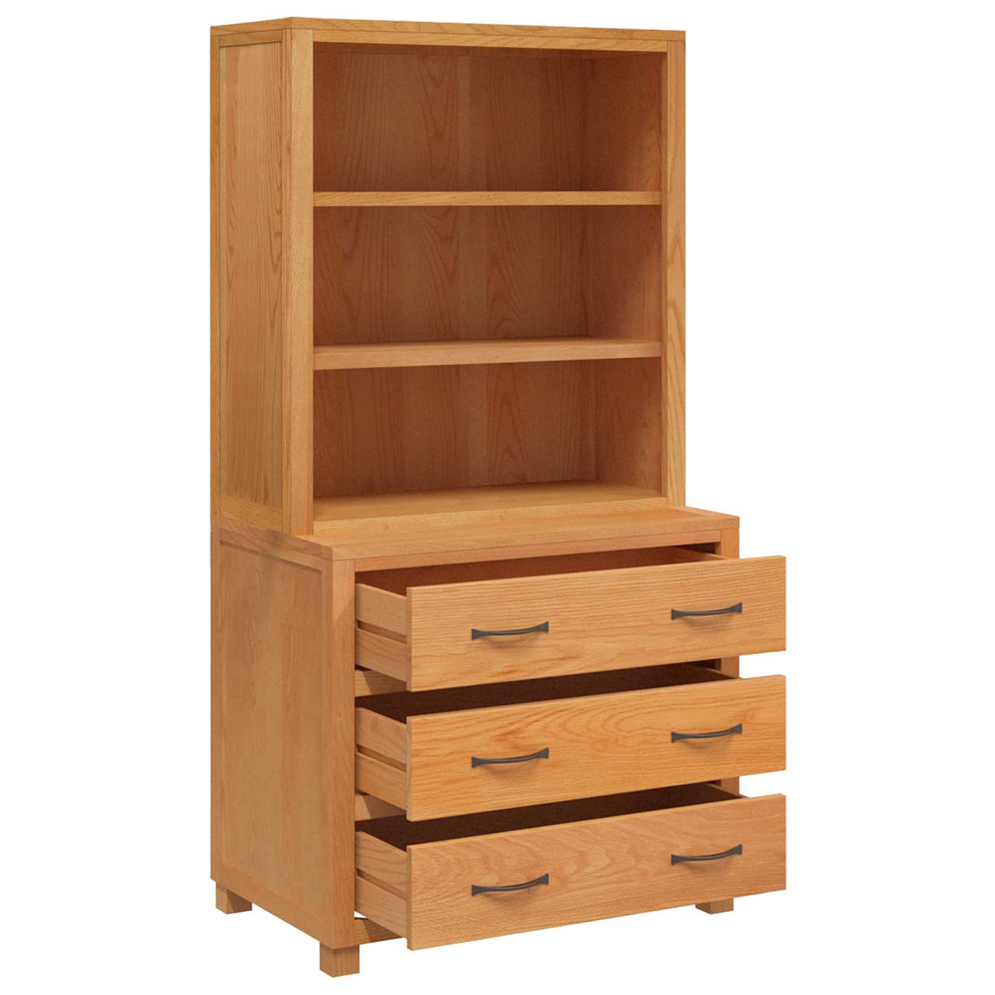 Lager møbelsett 2 stk. Brun 80 x 50 x 160 cm Massivt Eiketre