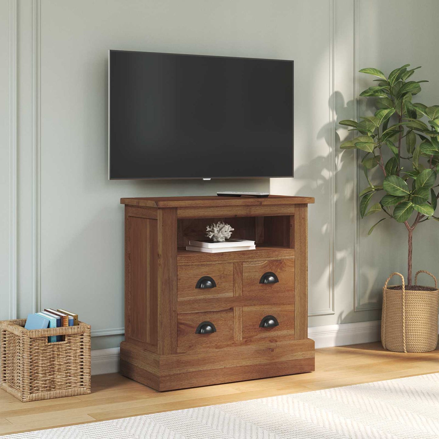 Oppbevaringsskap Naturlig 60 x 30 x 60 cm Massivt Teaktre