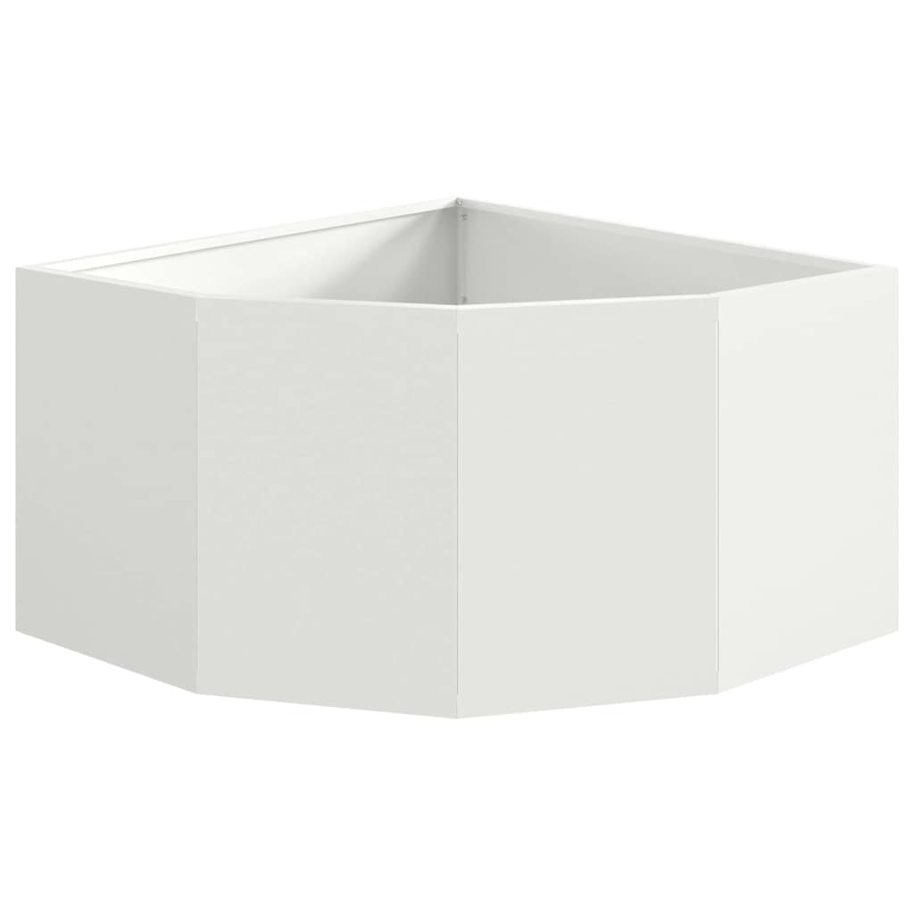 Hjørne Plante Hvit 60 x 60 x 35 cm Stål