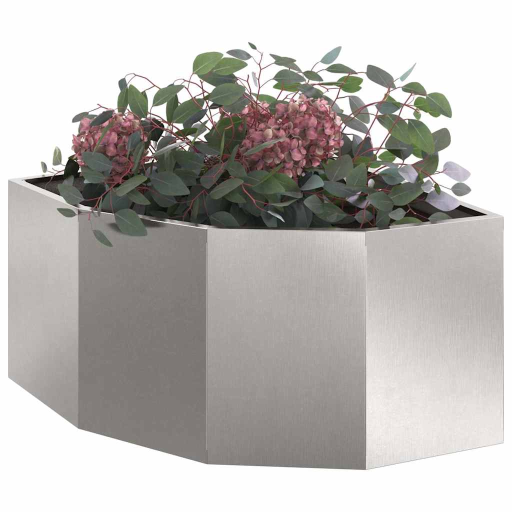 Hjørne Plante sølv 60 x 60 x 35 cm Rustfritt stål