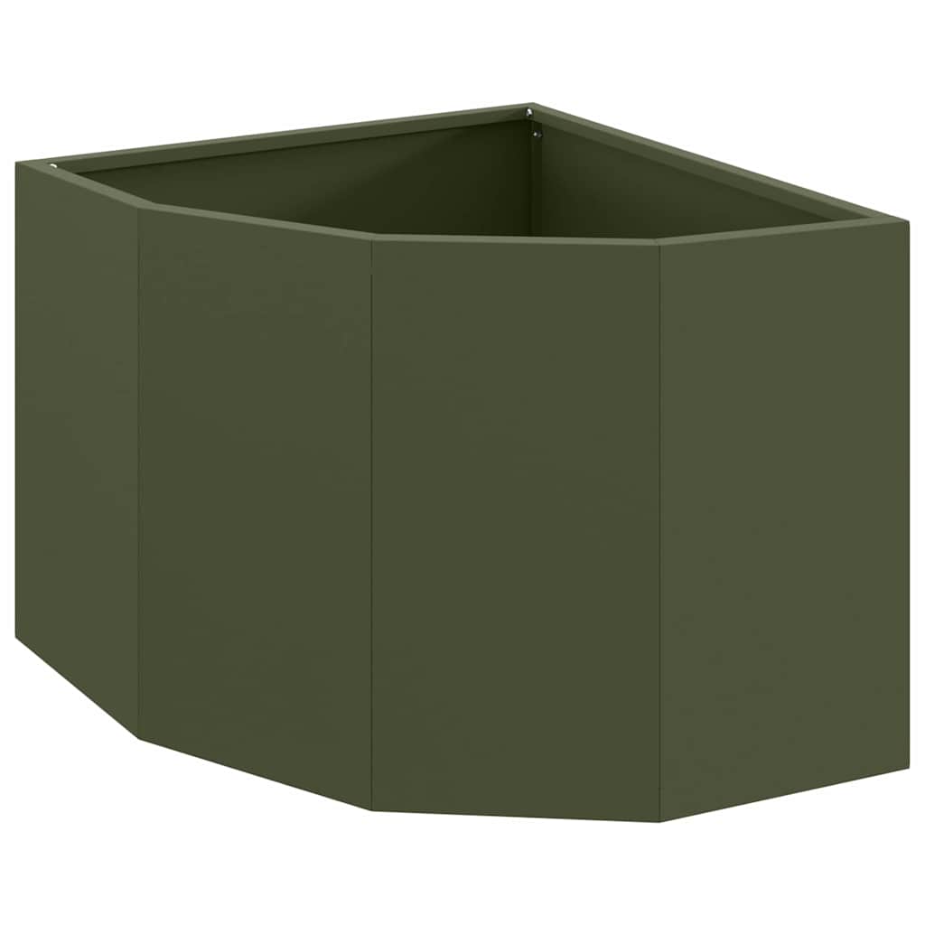 Hjørne Plante Olivengrønn 45 x 45 x 35 cm Stål