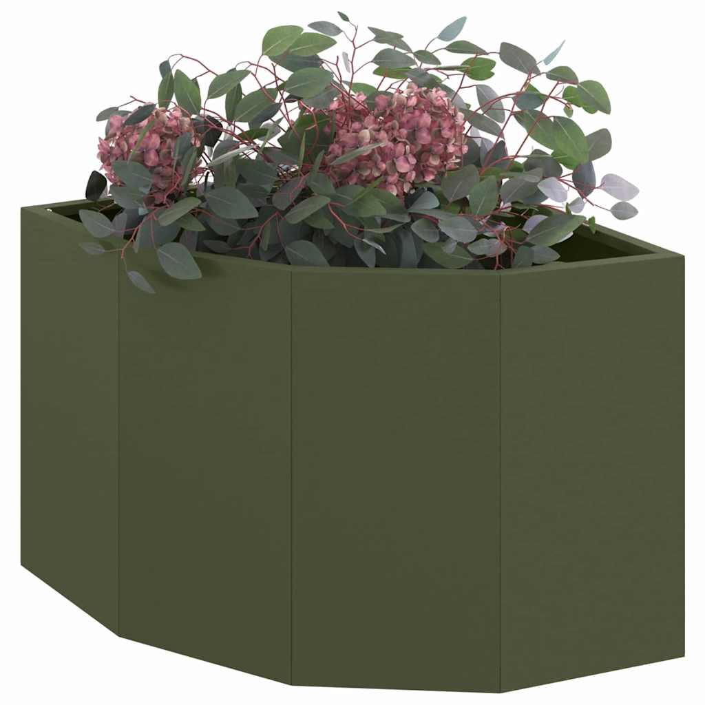 Hjørne Plante Olivengrønn 45 x 45 x 35 cm Stål