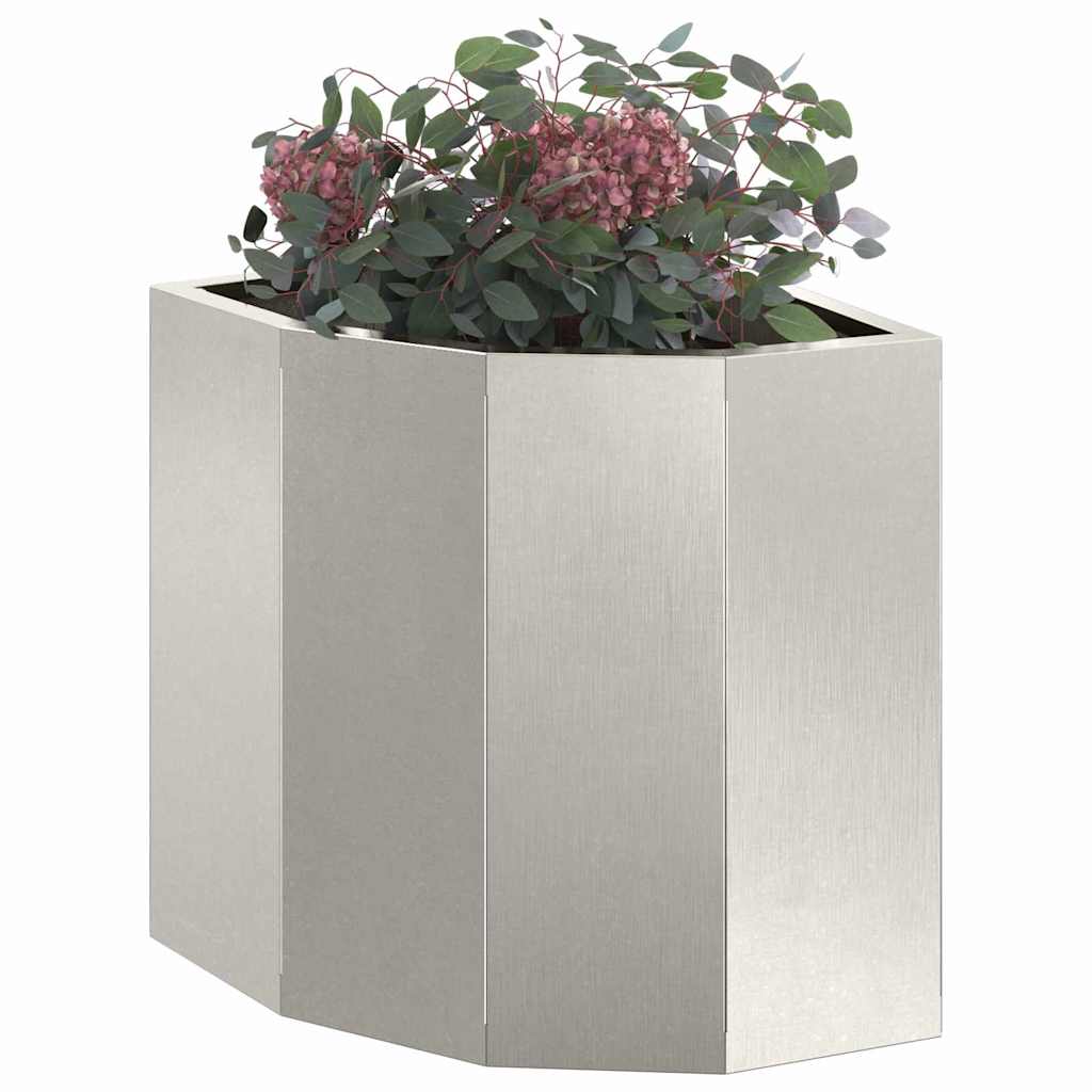 Hjørne Plante sølv 30 x 30 x 35 cm Rustfritt stål