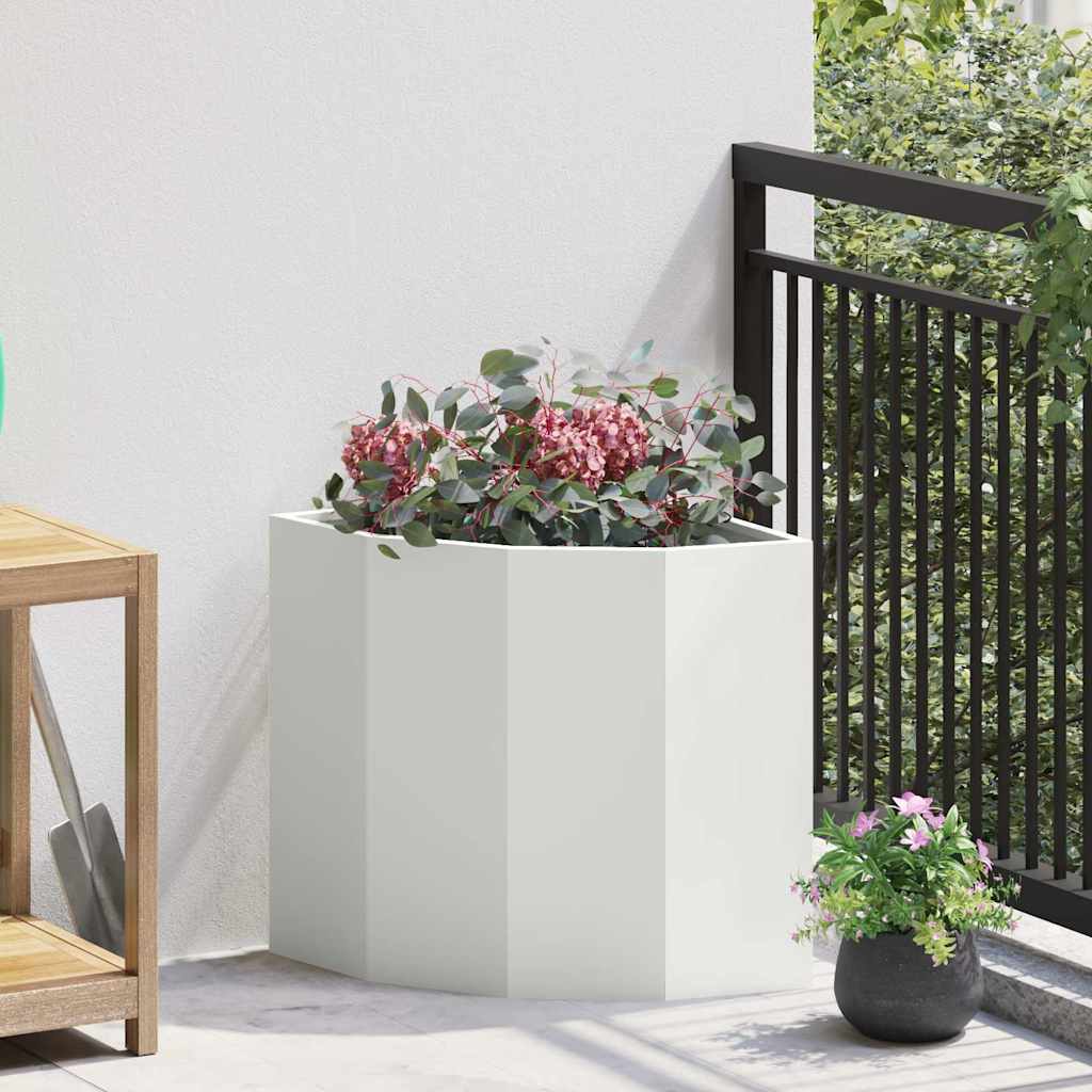 Hjørne Plante Hvit 45 x 45 x 50 cm Stål