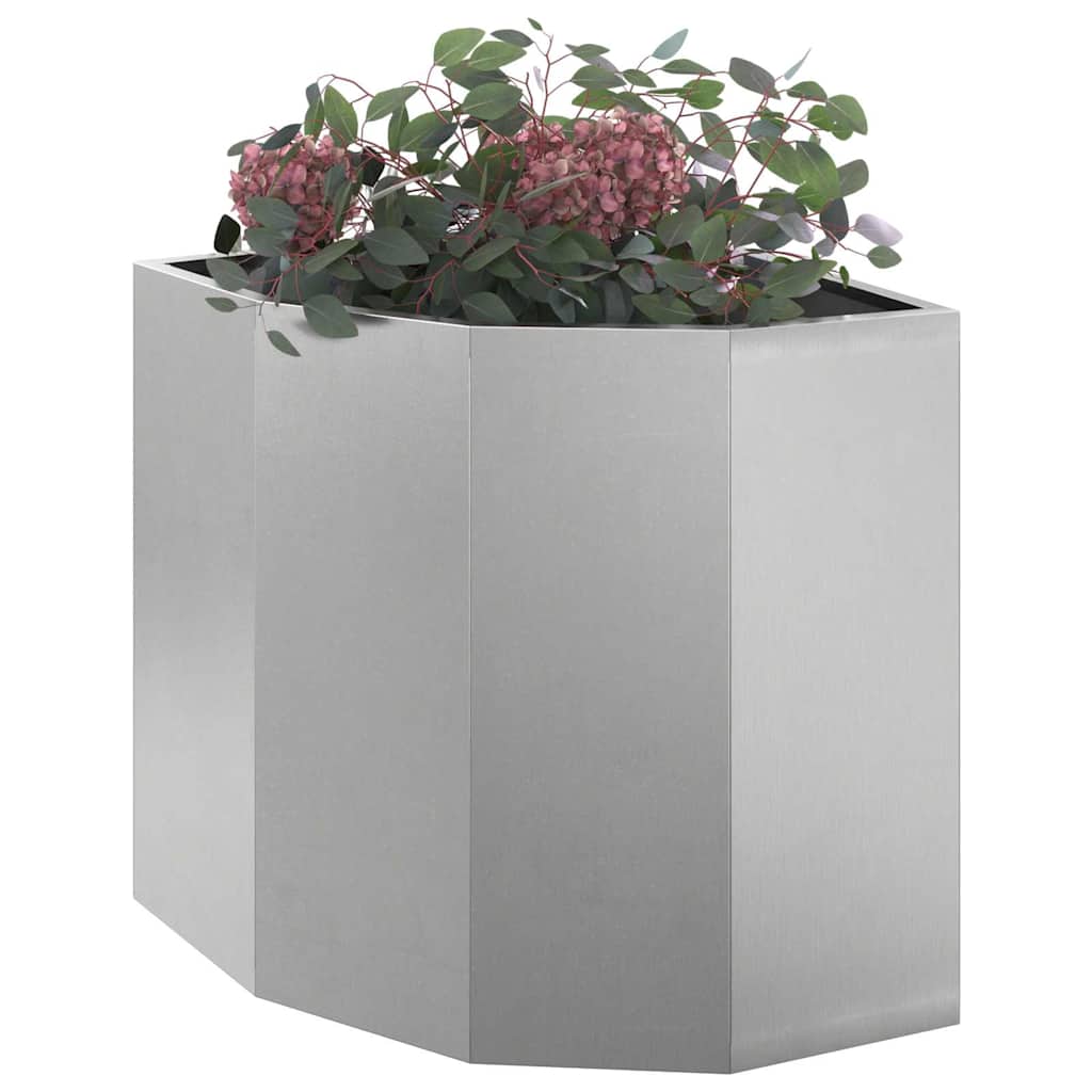 Hjørne Plante sølv 45 x 45 x 50 cm Rustfritt stål