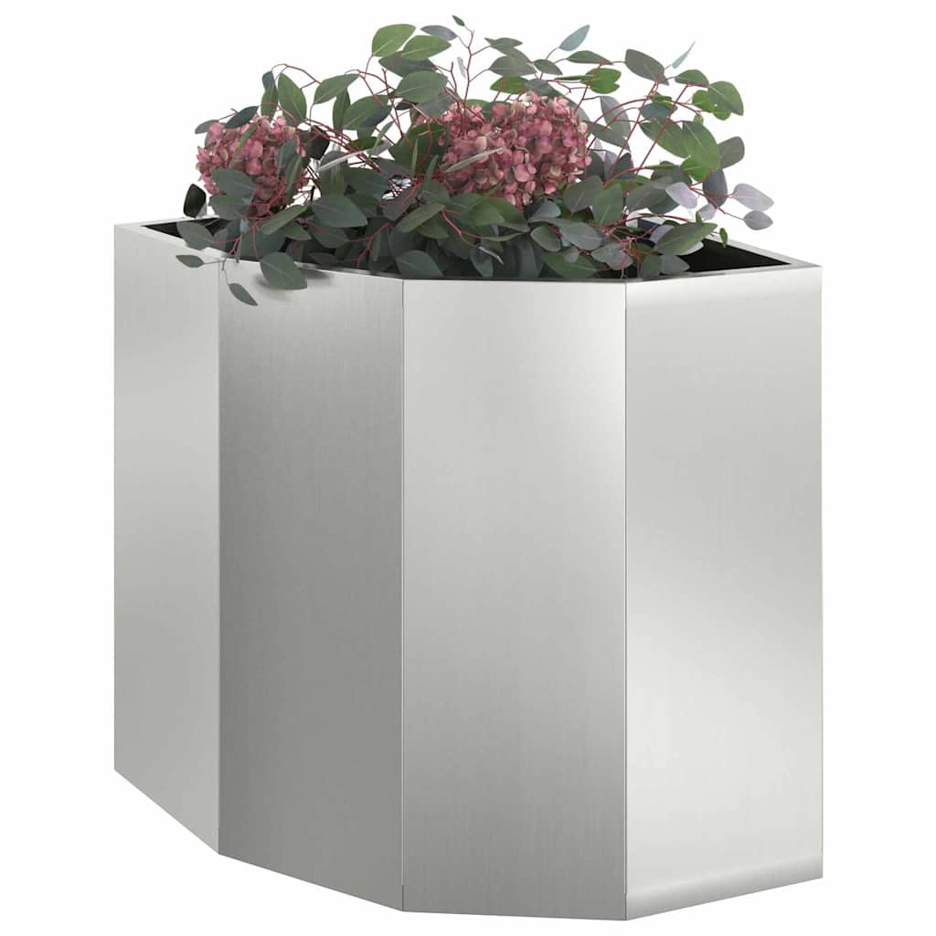 Hjørne Plante sølv 45 x 45 x 50 cm Galvanisert stål