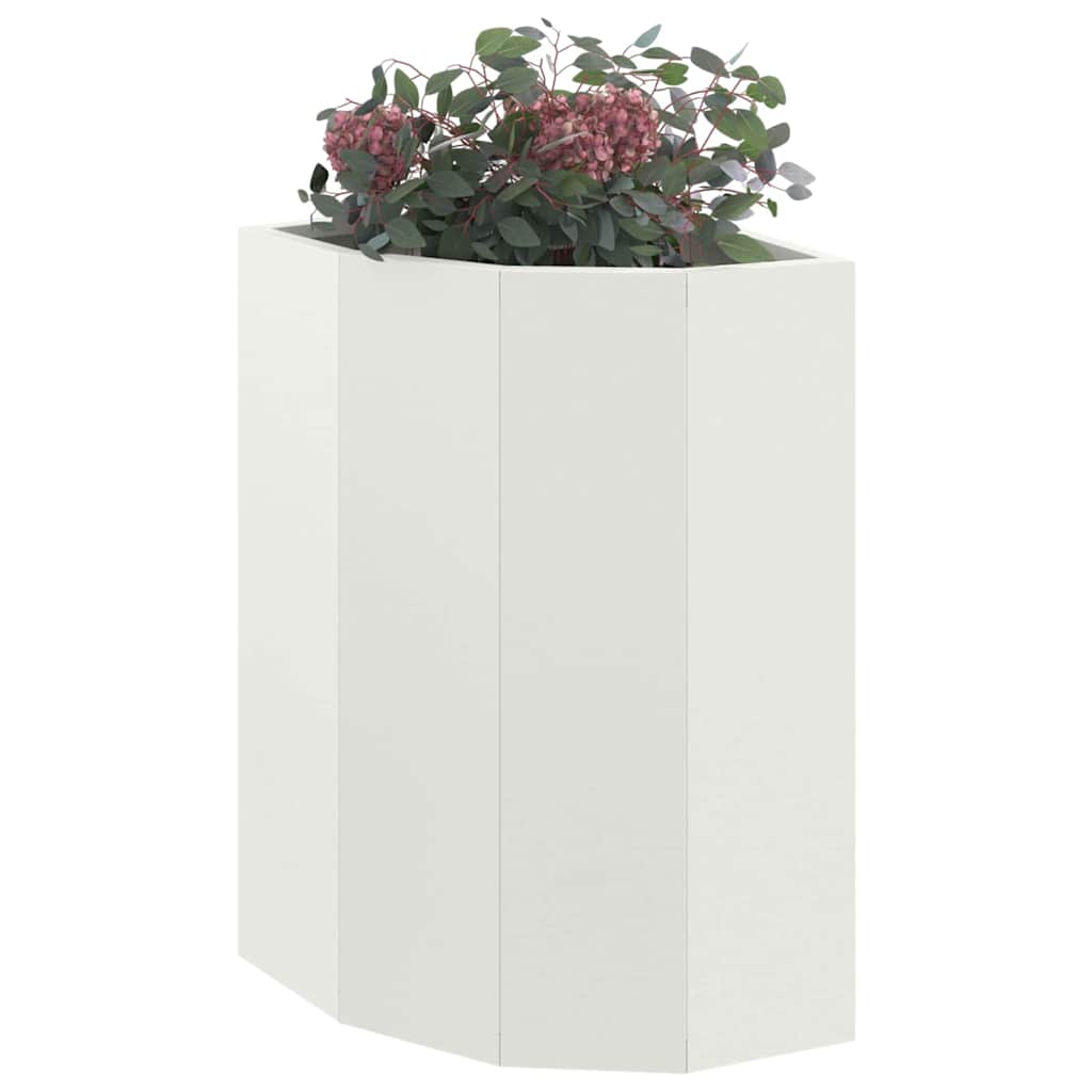 Hjørne Plante Hvit 30 x 30 x 50 cm Stål