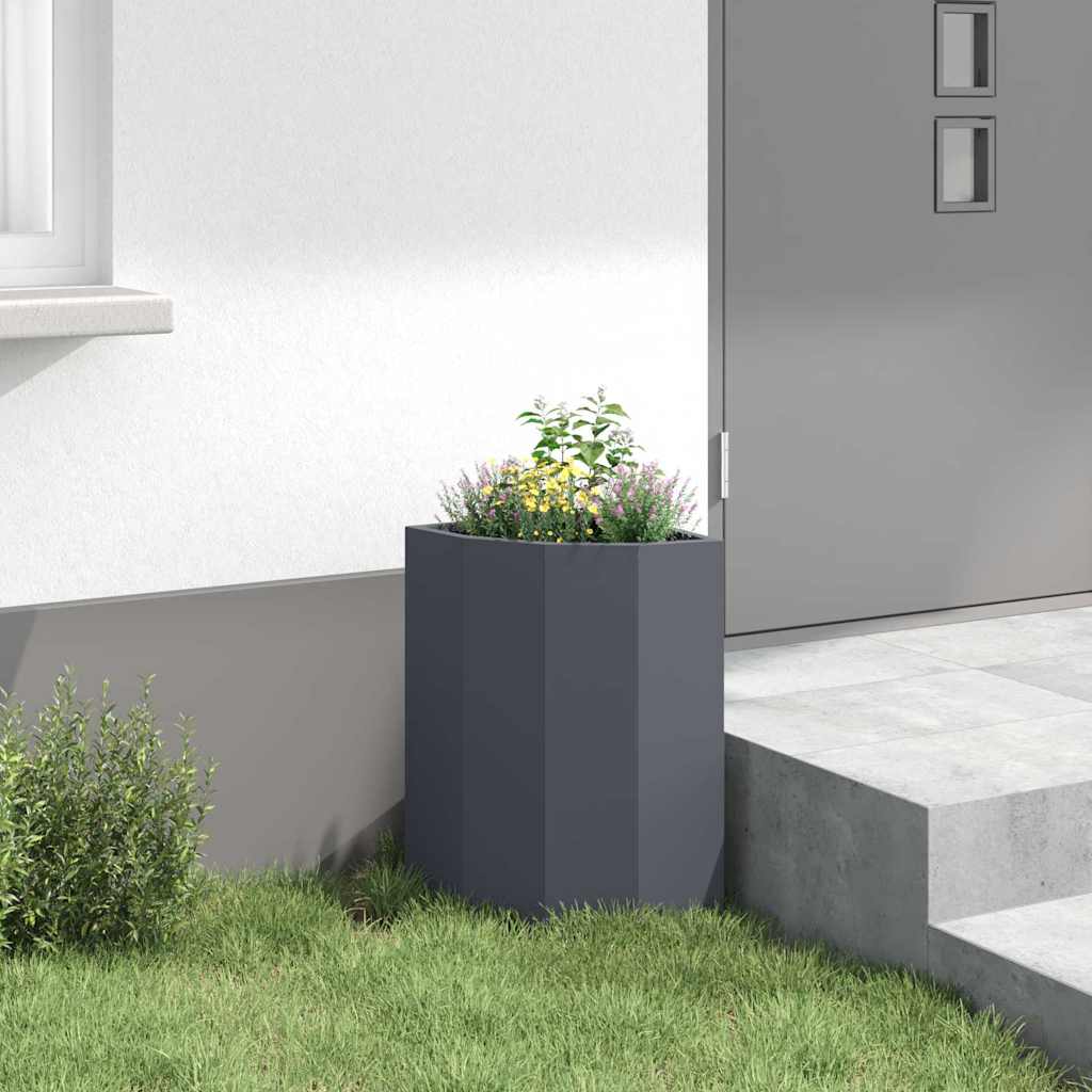 Hjørne Plante Antrasitt 30 x 30 x 50 cm Stål
