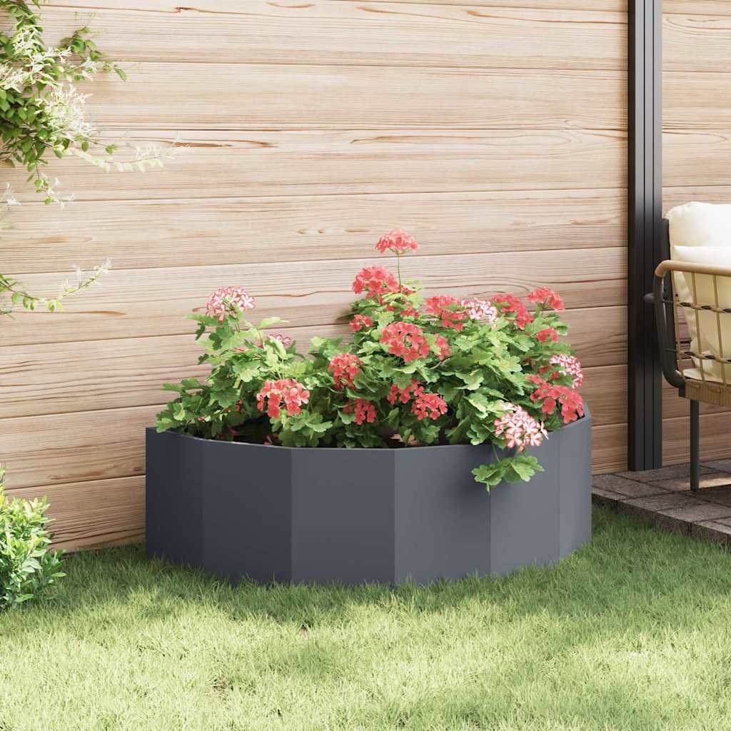 Plantekassed Antrasitt 120 x 60 x 35 cm Stål