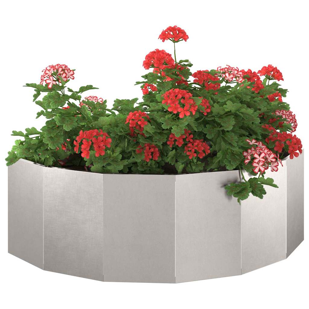 Plantekassed sølv 120 x 60 x 35 cm Rustfritt Stål