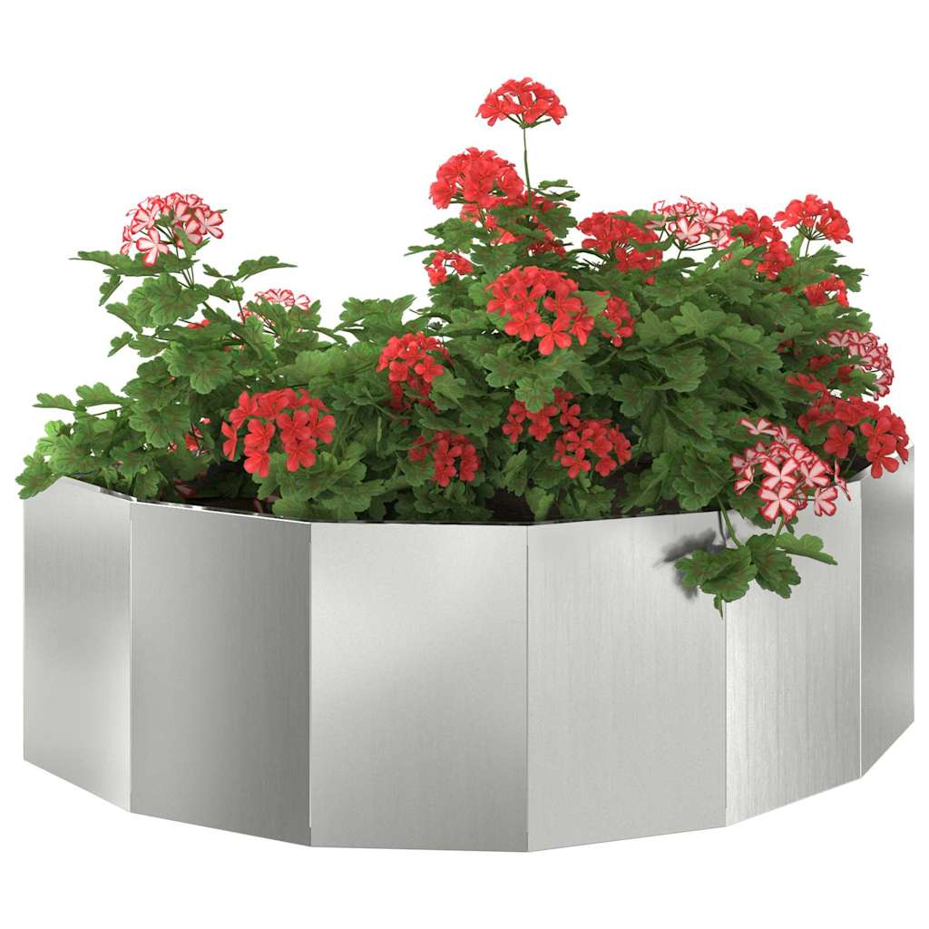 Plantekassed sølv 120 x 60 x 35 cm Galvanisert Stål
