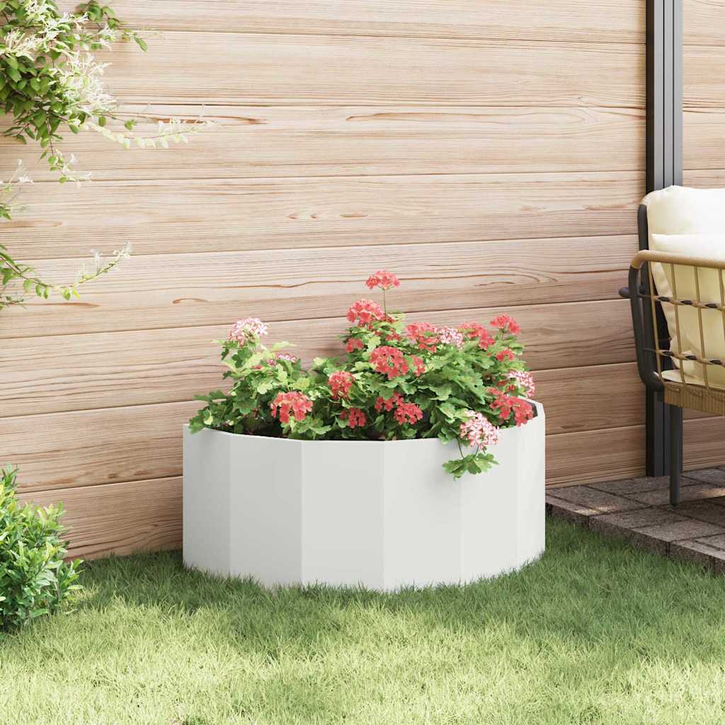Plantekassed Hvit 90 x 45 x 35 cm Stål