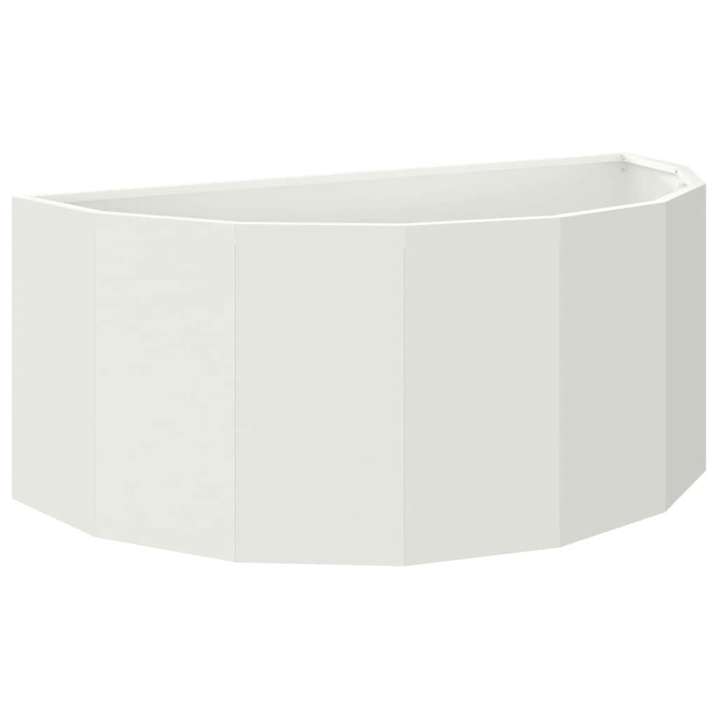 Plantekassed Hvit 90 x 45 x 35 cm Stål