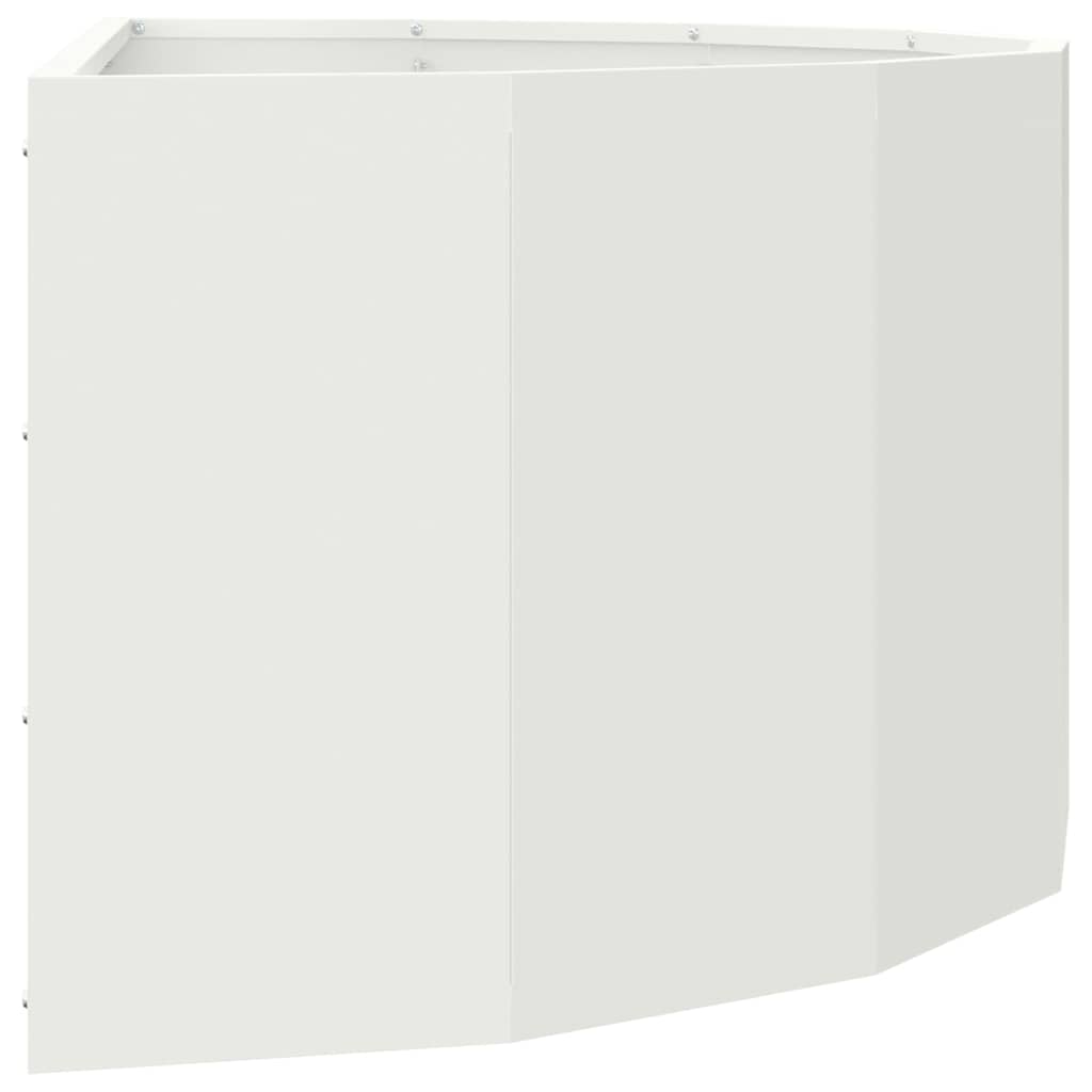 Plantekassed Hvit 90 x 45 x 35 cm Stål