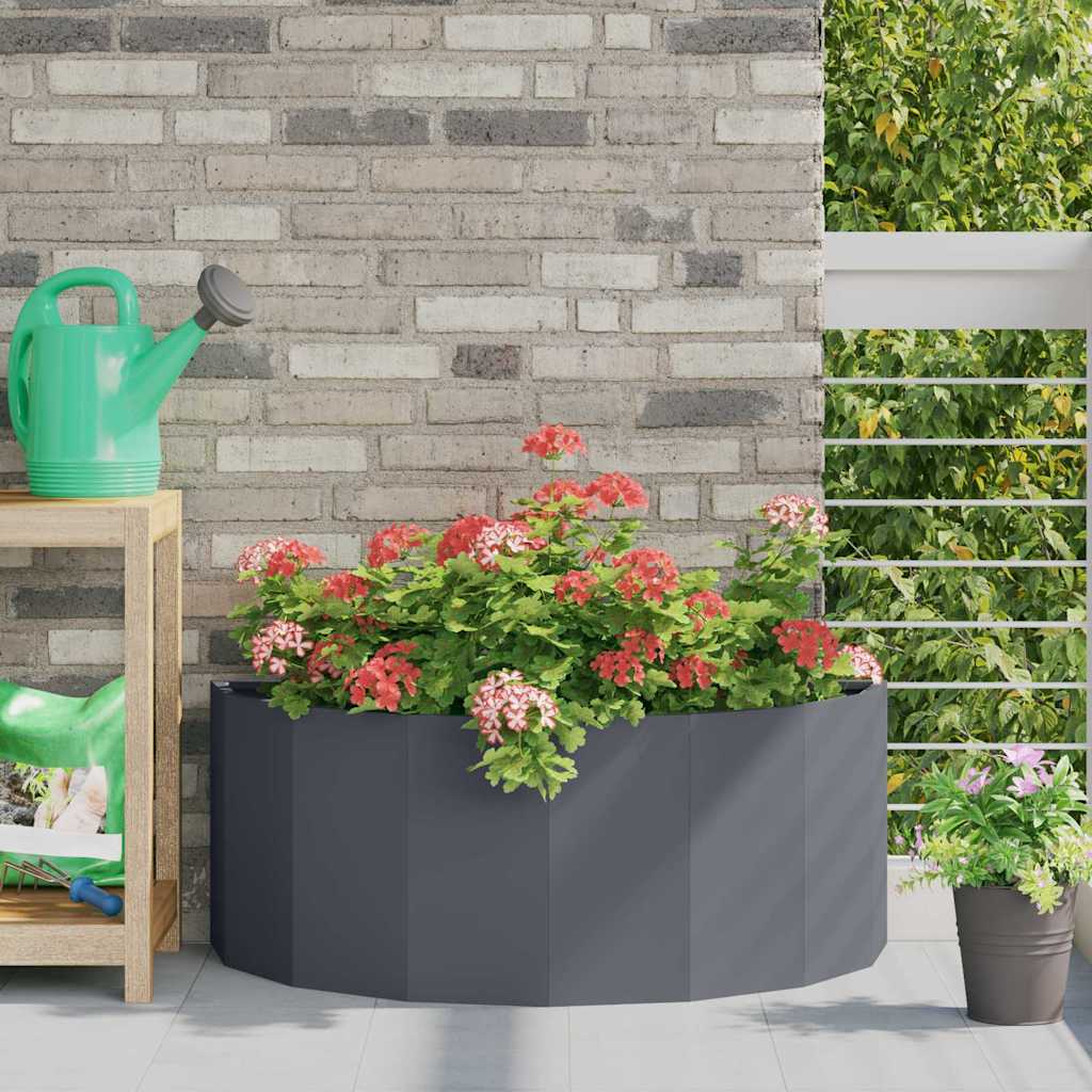 Plantekassed Antrasitt 90 x 45 x 35 cm Stål