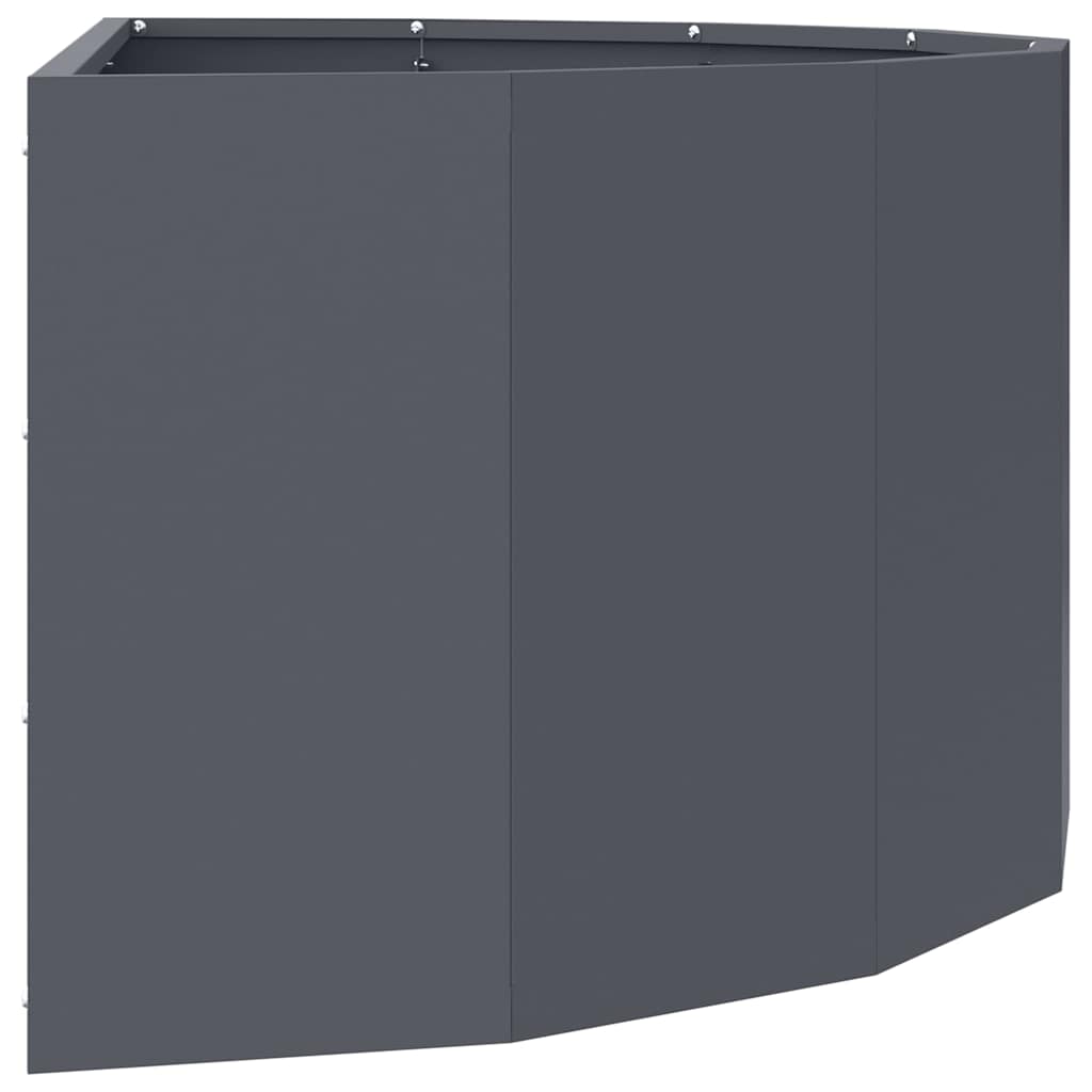 Plantekassed Antrasitt 90 x 45 x 35 cm Stål