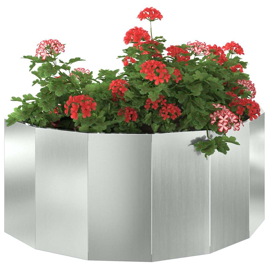 Plantekassed sølv 90 x 45 x 35 cm Galvanisert Stål