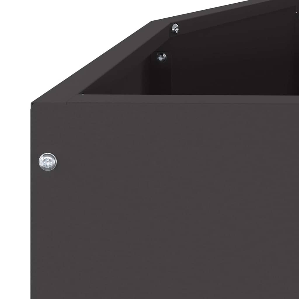 Plantekassed Svart 120 x 60 x 50 cm Stål