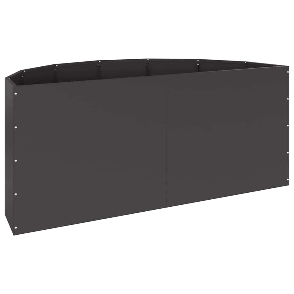 Plantekassed Svart 120 x 60 x 50 cm Stål