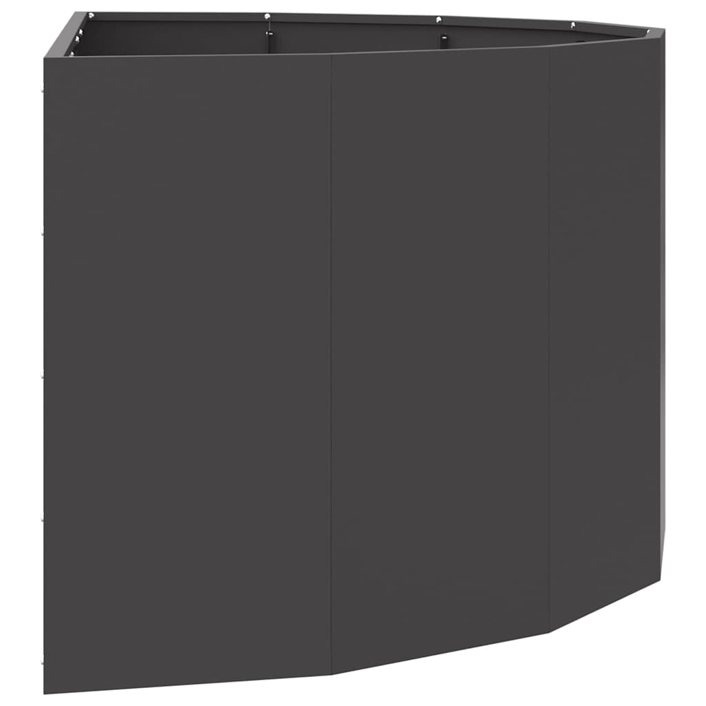 Plantekassed Svart 120 x 60 x 50 cm Stål